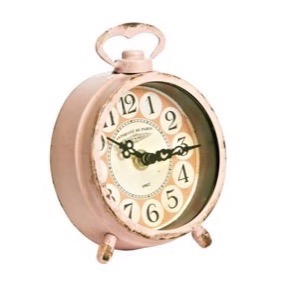 Ur 649 Morgen pink/rust antik look slidt metal - Se flere Metal ure og Spejle